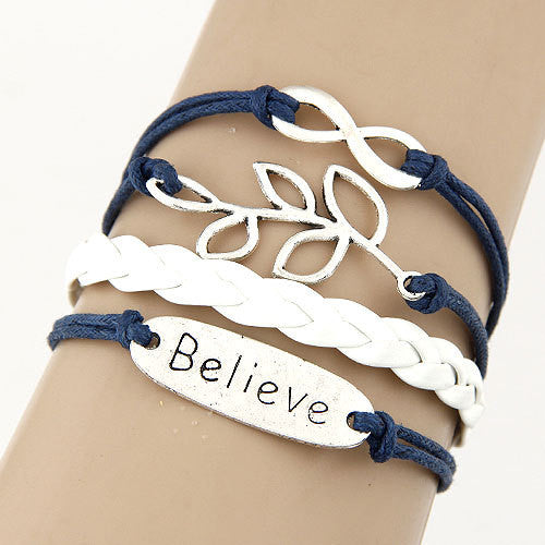 Charm Vintage Multilayer Charm Leather Bracelet