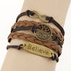 Charm Vintage Multilayer Charm Leather Bracelet