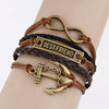 Charm Vintage Multilayer Charm Leather Bracelet