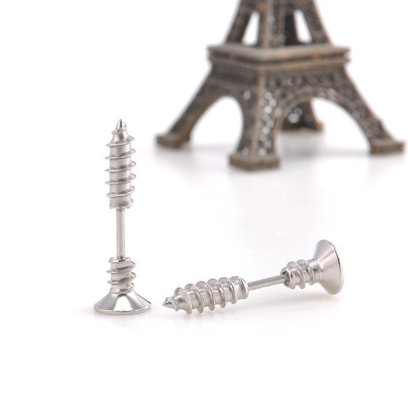 Punk Style Stainless Steel Stud Earrings