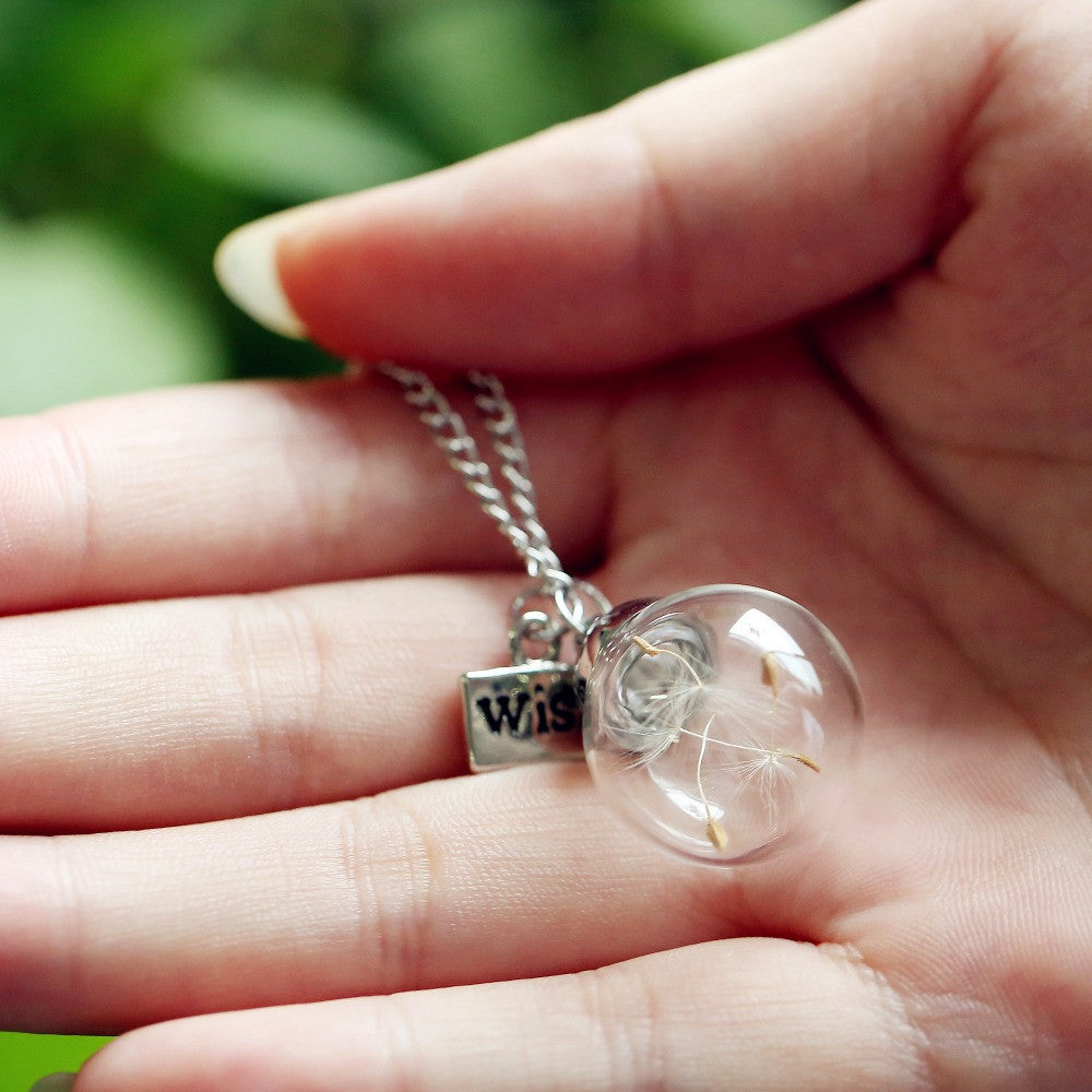 Necklace Natural dandelion