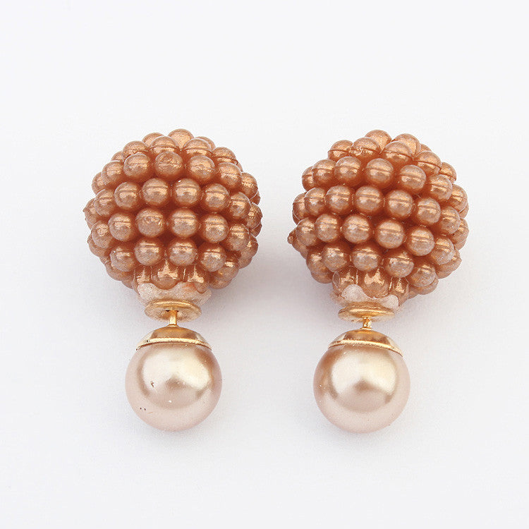 Imitation pearl  fashion earring