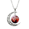 Hollow Moon & Glass Galaxy Statement Necklaces