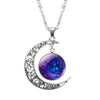 Hollow Moon & Glass Galaxy Statement Necklaces