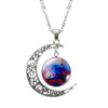 Hollow Moon & Glass Galaxy Statement Necklaces