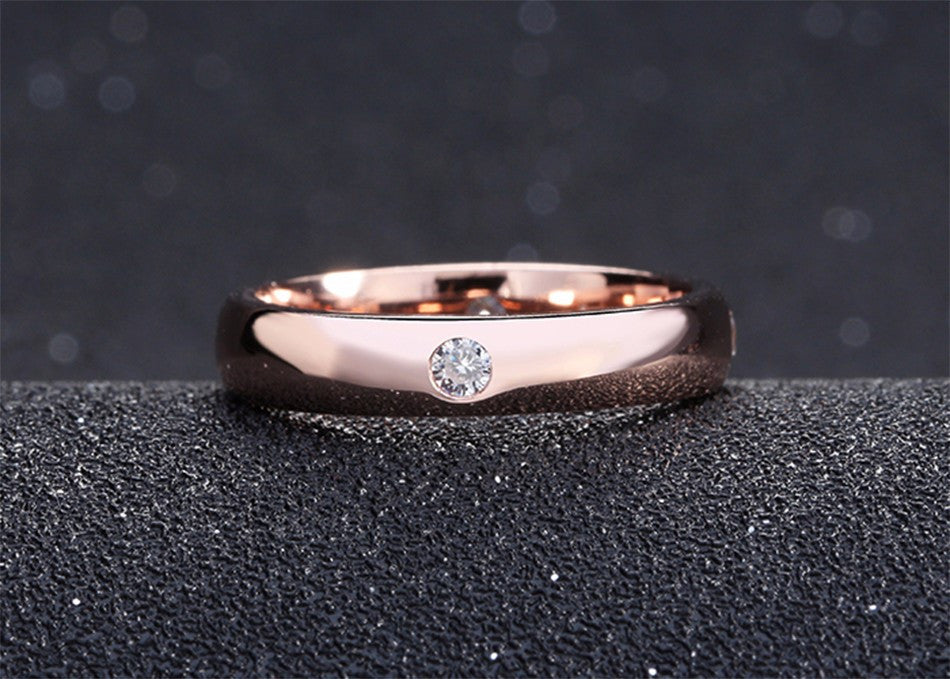 ORSA JEWELS Rose Gold Women Wedding Bands