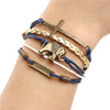 Charm Vintage Multilayer Charm Leather Bracelet