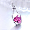 Love Bottle & Crystal Necklace