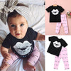 Newborn Infant Kids Baby Girls Batman T-shirt +Pants