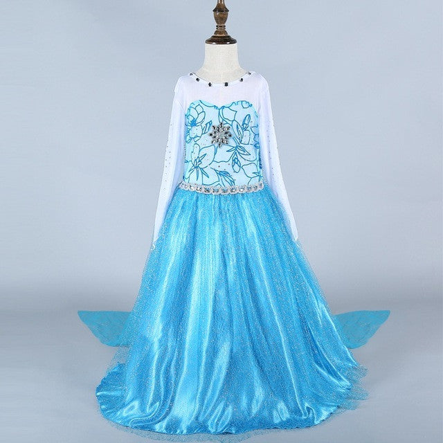 Green elsa costumes Girls